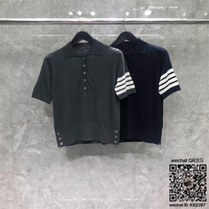 톰브라운 THOM BROWNE 니트 반팔티