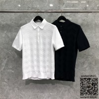 톰브라운 THOM BROWNE 니트 반팔티