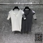 톰브라운 THOM BROWNE 니트 반팔티