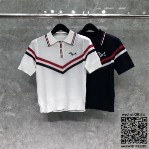 톰브라운 THOM BROWNE 니트 반팔티