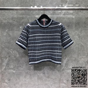 톰브라운 THOM BROWNE 니트 반팔티