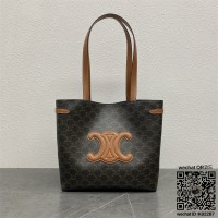 셀린느 CELINE 미디엄 아나이스 카바스 그레인 카프스킨 탠 토트백 쇼핑백 116853