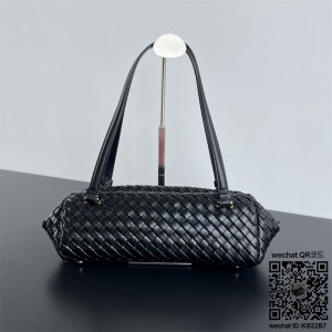 보테가베네타 레츠 고  인트레치아토 가죽 숄더 백