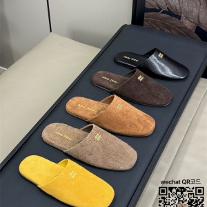 미우미우 힐 샌들 슬리퍼