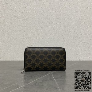 셀린느 CELINE 트리오페 캔버스 장지갑 100802