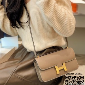 에르메스 HERMES 콘스탄스 epsom가죽 금장 은장 26cm