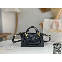 끌로에 Chloe 샤이니 가죽 스몰 Paraty 24 백