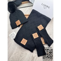 로에베 LOEWE  모자 목도리 장갑 세트