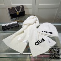 셀린느 CELINE 모자 목도리 장갑 세트