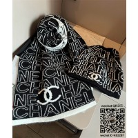 샤넬 CHANEL 모자 목도리 장갑 세트