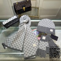 루이비통 Louis Vuitton 모자 목도리 장갑 세트