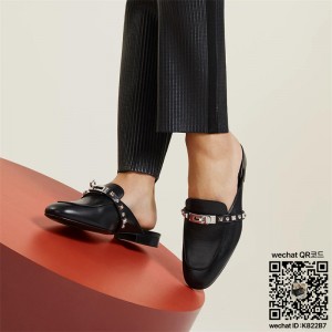 에르메스 HERMES 힐 샌들 슬리퍼