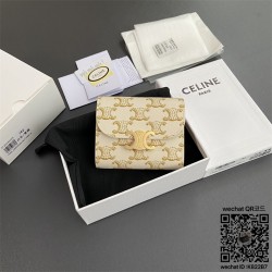 셀린느 CELINE 트리옹프 플랩 지갑 - 트리옹프 캔버스 10D782