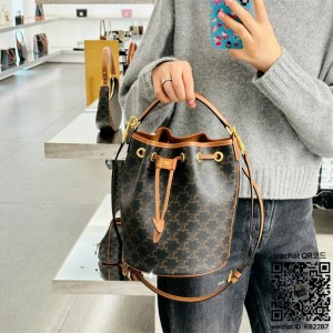 셀린느 CELINE 클라라 백 - 트리옹프 캔버스 & 카프스킨 116882