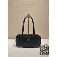 프라다 미디엄 가죽 탑 핸들 백 1BB126