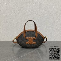 셀린느 CELINE  오벌 백 - 트리옹프 캔버스 & 카프스킨 122262