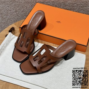 에르메스 힐 샌들 슬리퍼