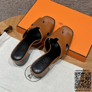 에르메스  힐 샌들 슬리퍼