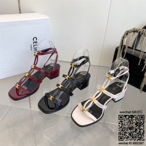 셀린느 힐 샌들 슬리퍼