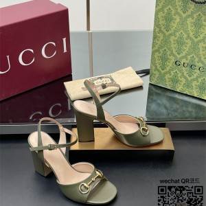 구찌 힐 샌들 슬리퍼