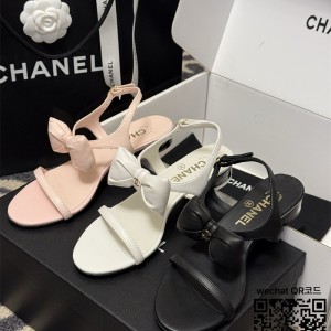 샤넬  힐 샌들 슬리퍼