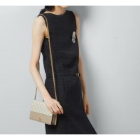 구찌 GUCCI GG 마몽체인 달린 바이컬러 지갑 크로스백 497985