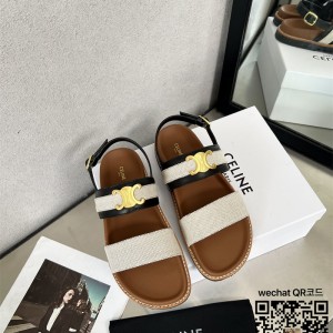 셀린느 힐 샌들 슬리퍼