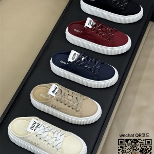 미우미우 힐 샌들 슬리퍼