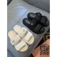 프라다 힐 샌들 슬리퍼