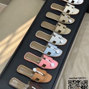 에르메스  힐 샌들 슬리퍼