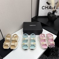 샤넬 힐 샌들 슬리퍼