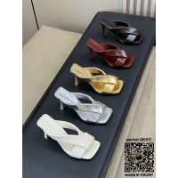 보테가베네타  힐 샌들 슬리퍼