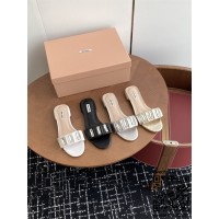 미우미우 힐 샌들 슬리퍼