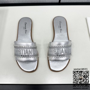 디올   힐 샌들 슬리퍼