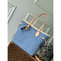 루이비통 네버풀 MM  데님 블루 M13192