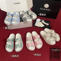 샤넬 힐 샌들 슬리퍼