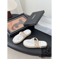 샤넬 힐 샌들 슬리퍼