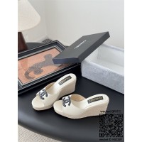 샤넬 힐 샌들 슬리퍼