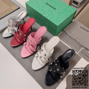 발렌시아가 힐 샌들 슬리퍼