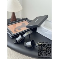 샤넬 힐 샌들 슬리퍼