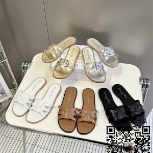 디올  힐 샌들 슬리퍼