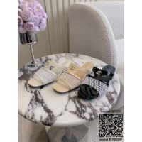 샤넬 힐 샌들 슬리퍼