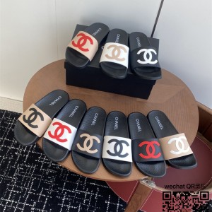 샤넬 힐 샌들 슬리퍼