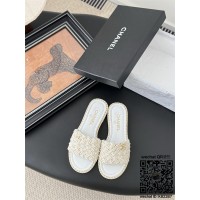 샤넬 힐 샌들 슬리퍼