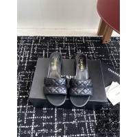 샤넬 힐 샌들 슬리퍼