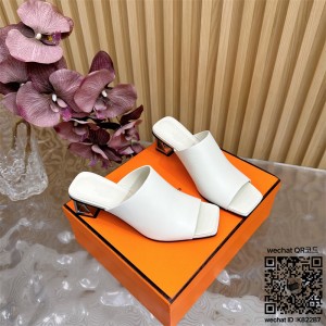 에르메스 힐 샌들 슬리퍼