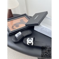 샤넬 힐 샌들 슬리퍼