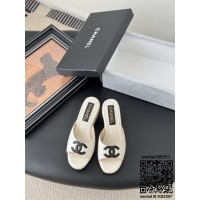 샤넬  힐 샌들 슬리퍼