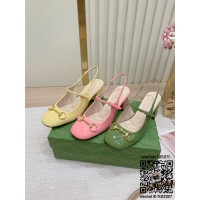 구찌  힐 샌들 슬리퍼