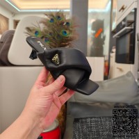 프라다 힐 샌들 슬리퍼